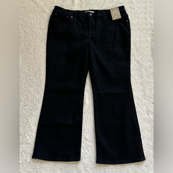 NWT Madewell Mid-rise Stretch Black Jeans // 33P - Picture 5 of 14